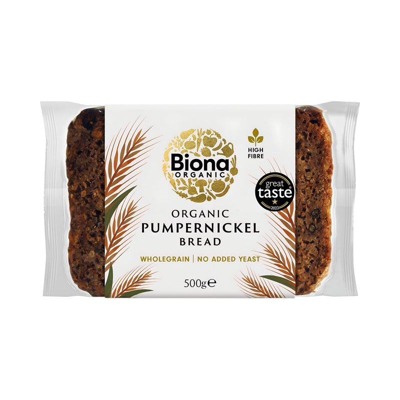 Biona organic rye pumpernickel bread, 500g