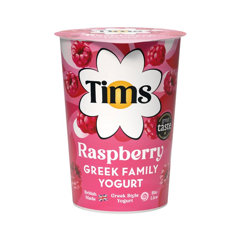 Tims Dairy Greek Family raspberry yogurt, 450g
