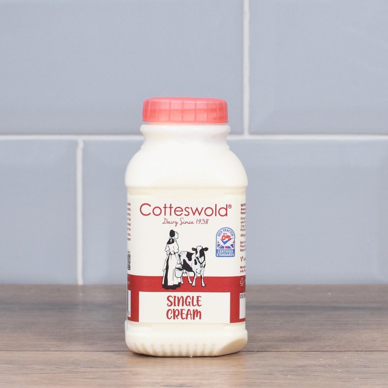 Cotteswold Dairy fresh single cream, 250ml
